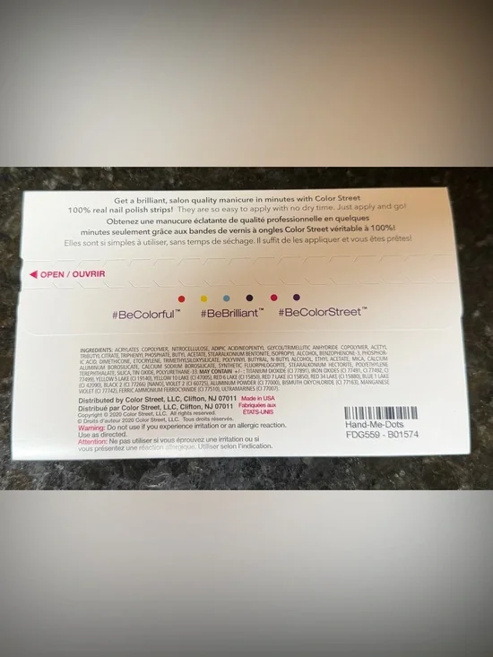 RETIRED Color Street Set (Hand-Me-Dots) - Picture 3 of 4